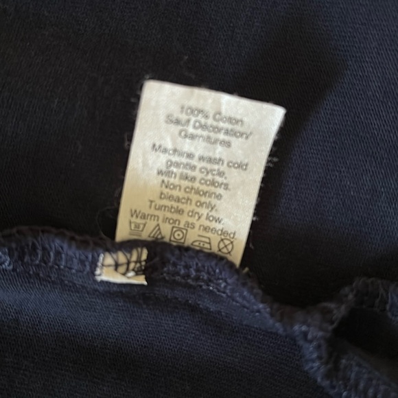 J Crew Navy & White Embroidered Shirt. Size Medium - Picture 5 of 5